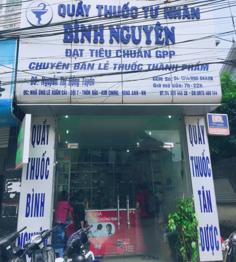 nhà thuốc BÌnh nguyên đối tác NC Việt Nam