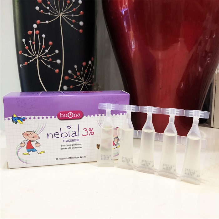Dung dịch nhỏ mũi kháng viêm Nebial/ Nebianax 3% cho trẻ sơ sinh & trẻ em