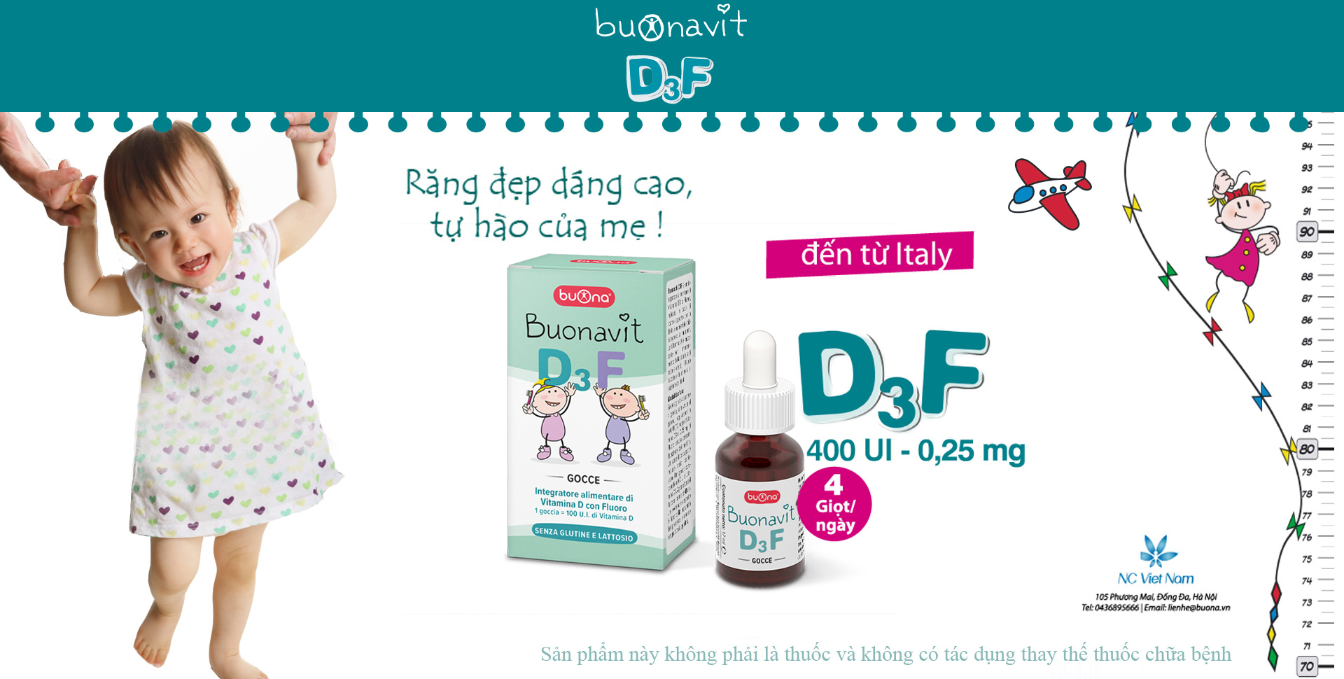 Bổ sung vitamin D3 và Flor Buonavit D3F